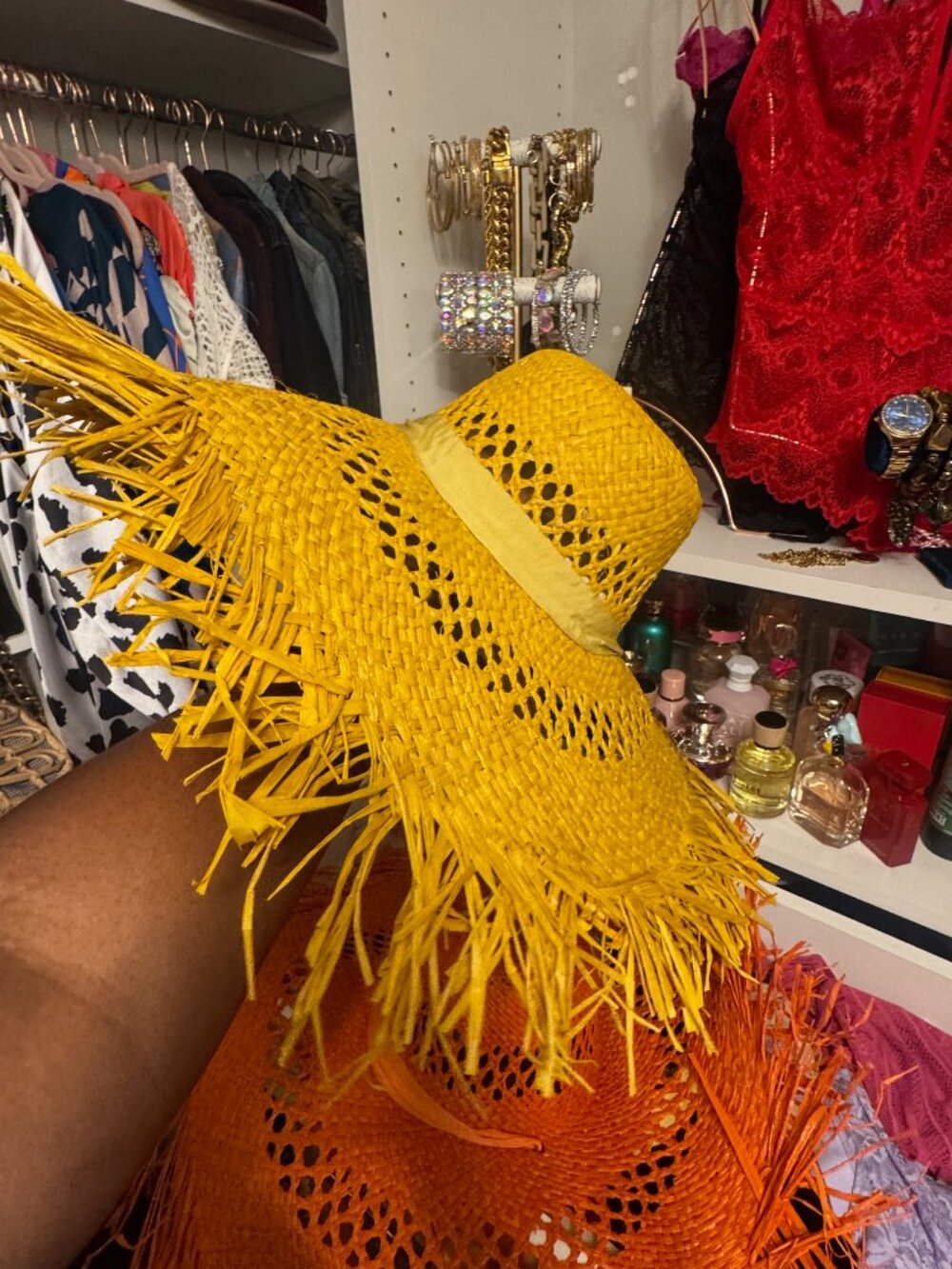 Wide Brim Hollow Breathable Raffia Straw Beach Summer Hat For Women